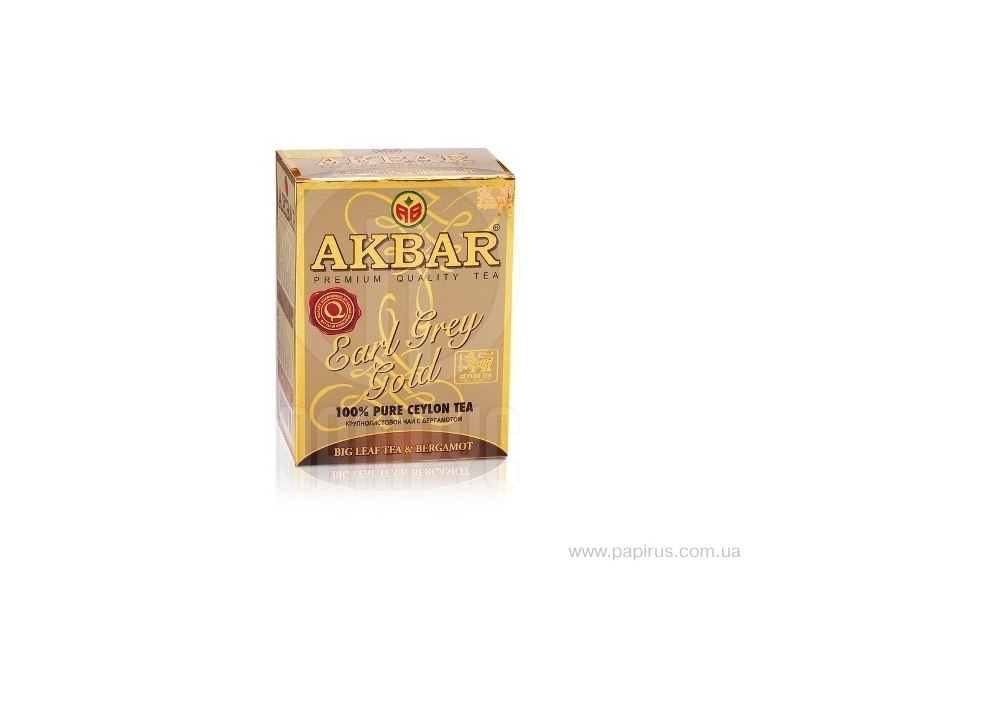Купить Чай Akbar Gold Earl Grey 80г - ПАПИРУС
