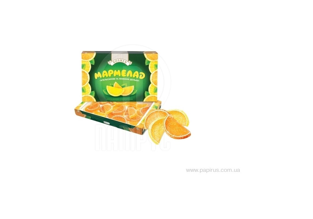 Купить Мармелад Roshen апельсиновые и лимонные дольки - ПАПИРУС