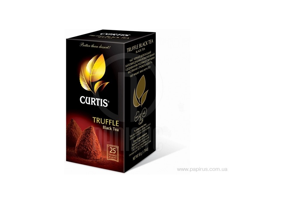 Купить Чай CURTIS Трюфель Блэк Ти 25 шт х 2 г черный цейлонский ...