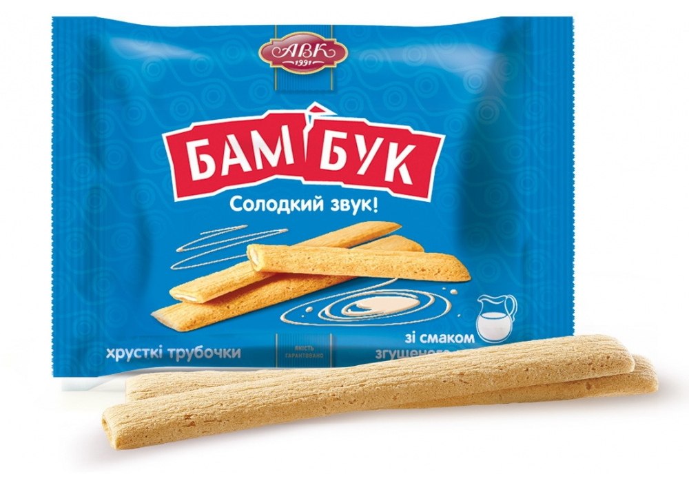 Печенье Бам-Бук - сладкий звук! со вкусом сгущенного молока 130 гр