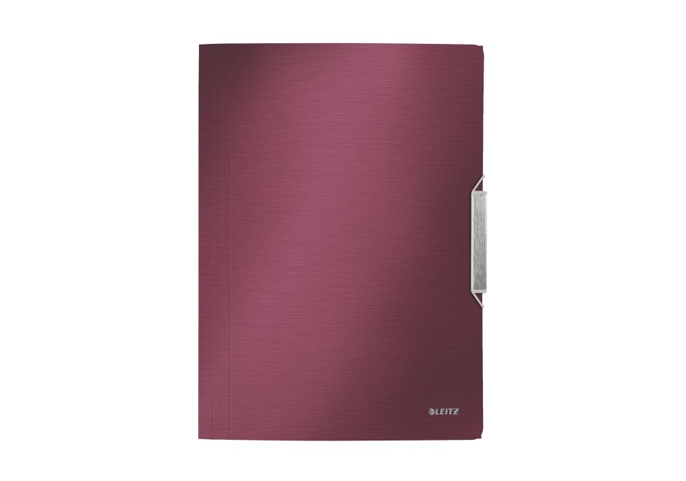 Папка-бокс А4 на резинке Leitz Style, PP на 150 лист., гранатовый красный