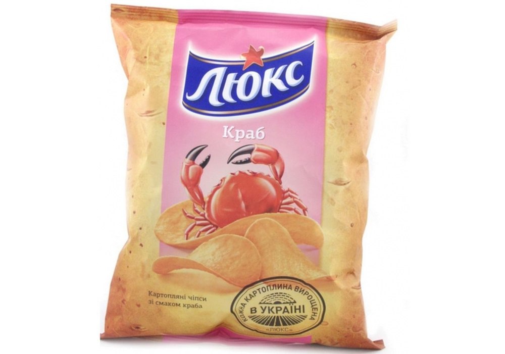 Купить Чипсы Люкс краб, 71 гр - ПАПИРУС