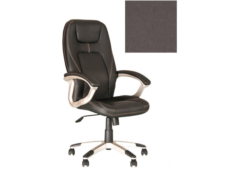 Кресло FORSAGE Tilt PL35, кожа LUX, серый