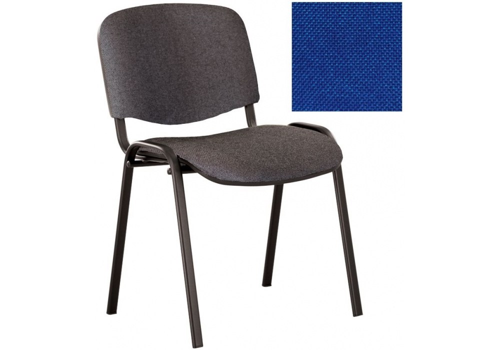 Кресло ISO-17 black, Ткань CAGLIARI, синий C-6