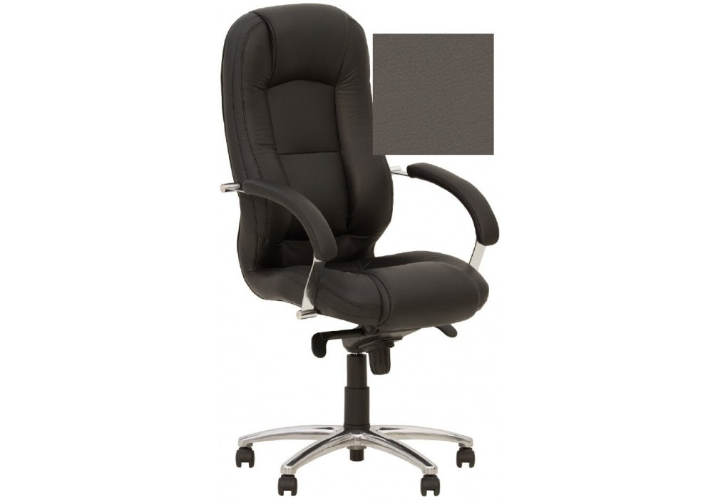 Кресло MODUS STEEL CHROME P ECO-70, Экокожа ECO, серый, Хром база