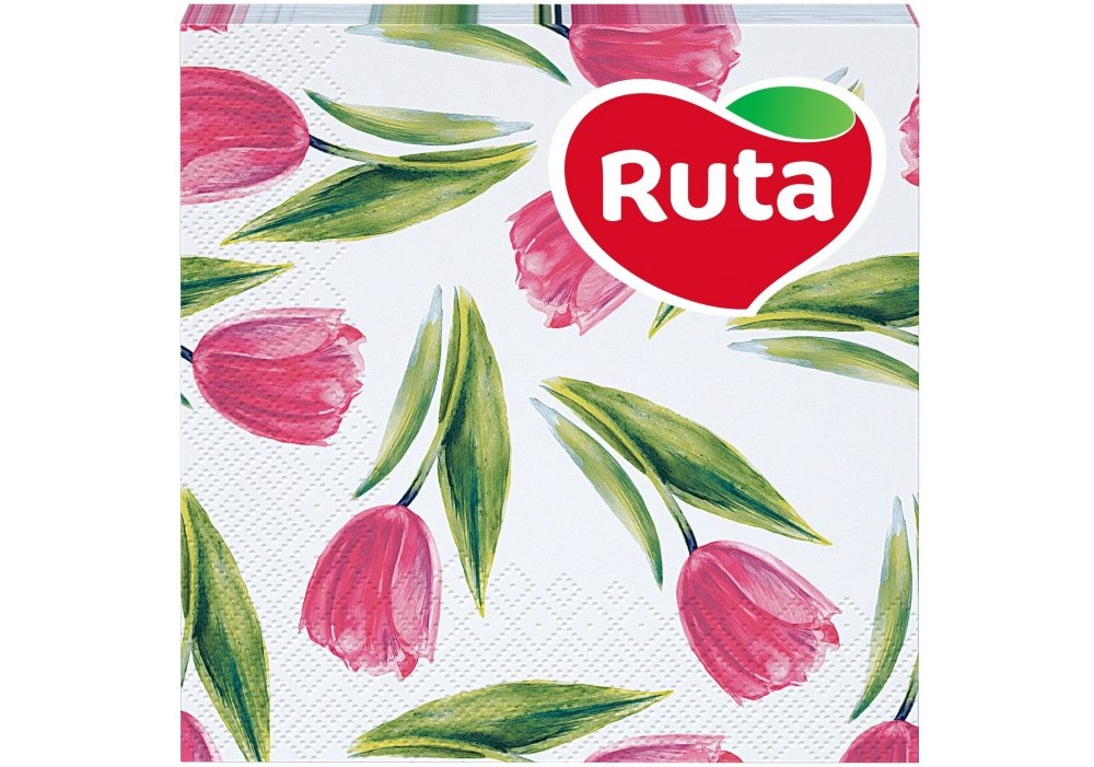 Серветки Ruta Весняна двошарові з друком 33х33см 20шт