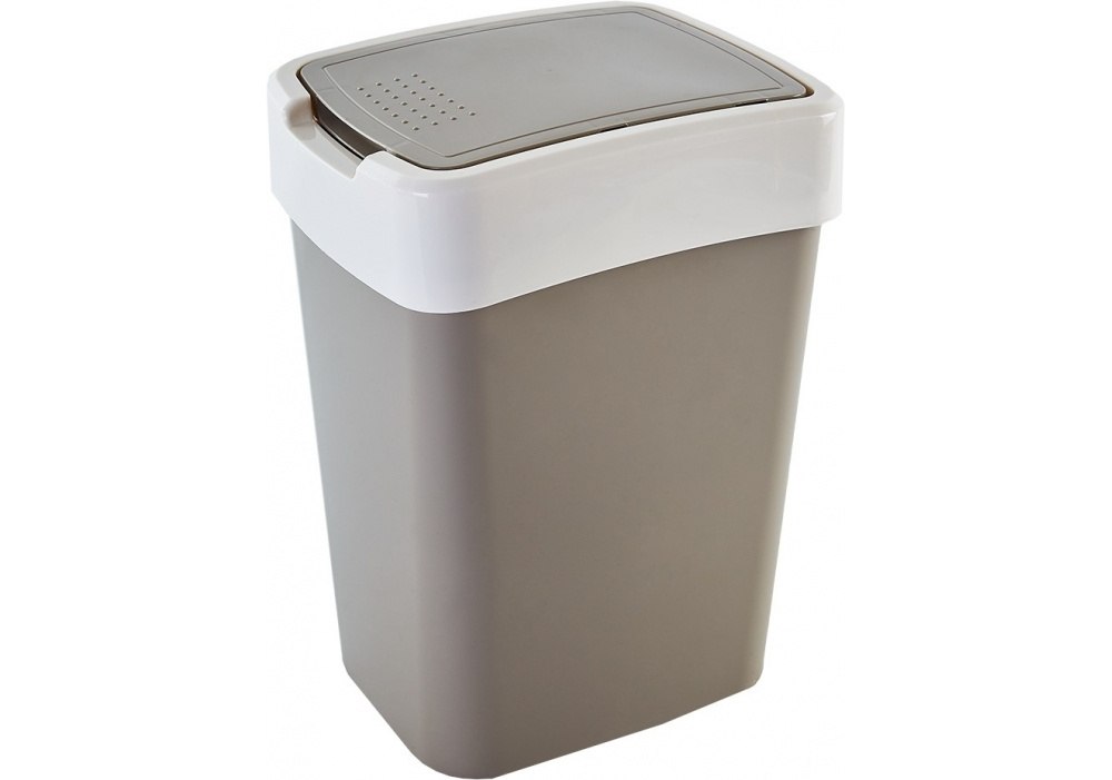 Відро Алеана "Євро" для сміття 18л.,  какао/б.роза