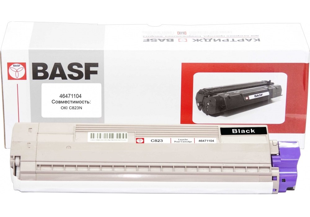 Картридж для OKI C823N BASF 46 471 104  Black BASF-KT-46471104