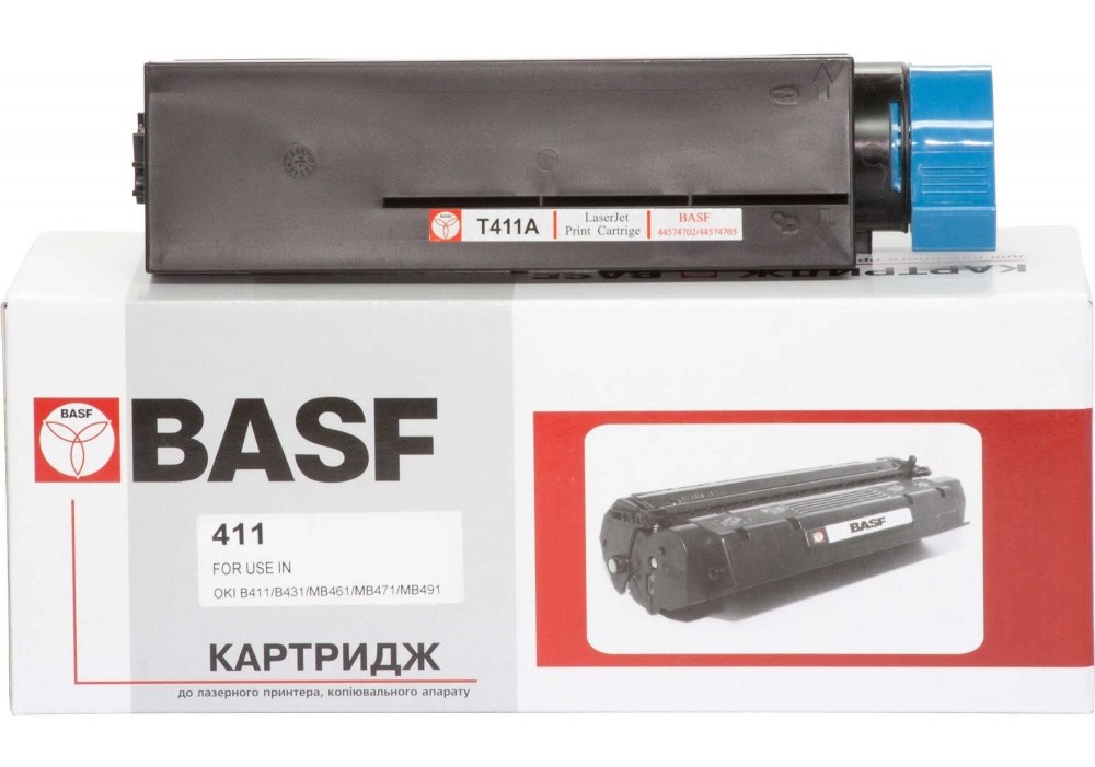 Картридж для OKI B431, B431D, B431DN BASF 44574702/44574705  Black BASF-KT-B411B