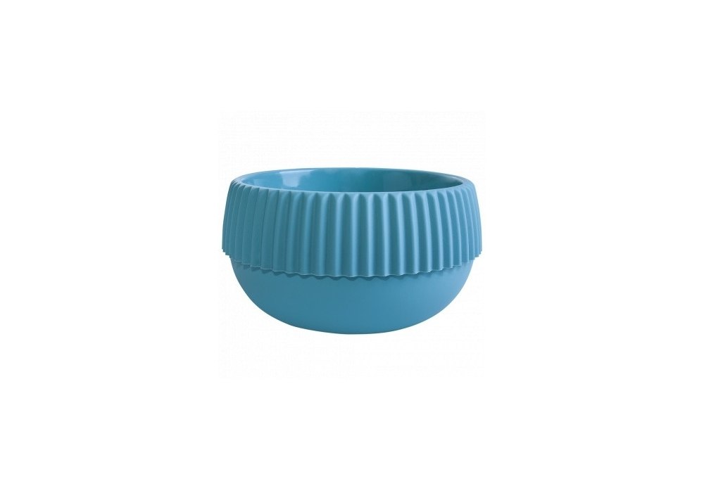 Вазон ТМ Алеана "Бохо" низький d18,сизо-блакитний