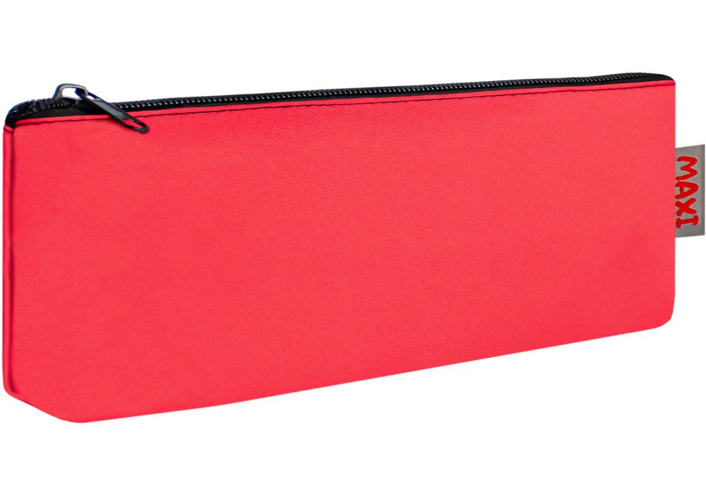 Пенал м'який, на 1 відділення, 23*8*4см, червоний