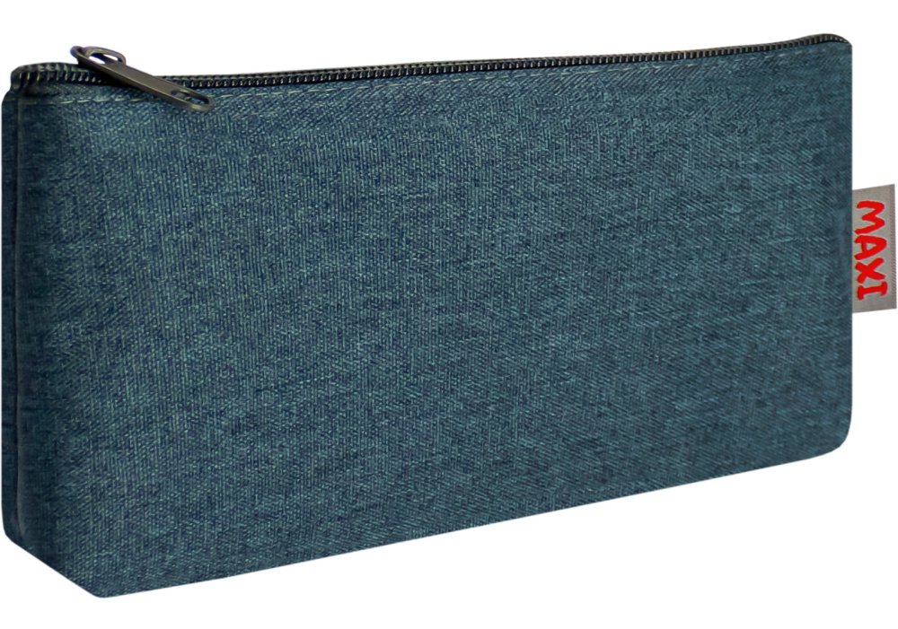 Пенал м'який, на 1 відділення, 20*9*4см, темно-синій