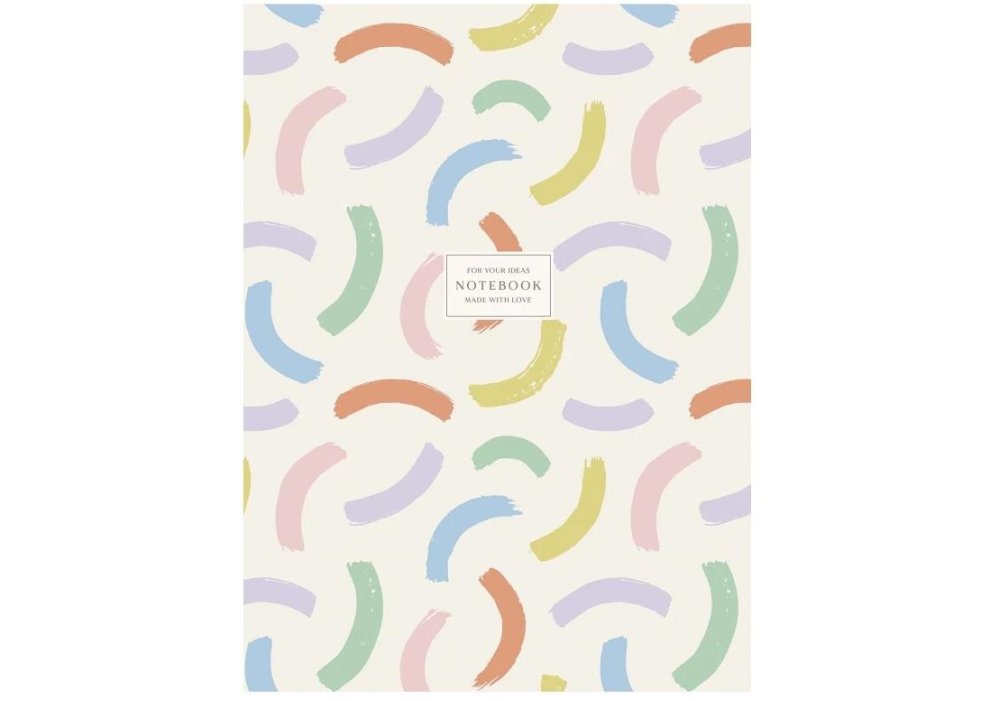 Зошит загальний, скоба, А4/80арк., у клітинку, білий блок, 70г/м2, картон, виб.УФ-лак, Student