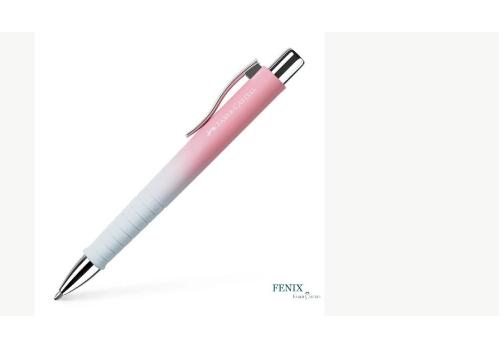 Ручка кулькова Faber-Castell POLY BALL автоматична Urban Sunset, корпус сіро-рожевий