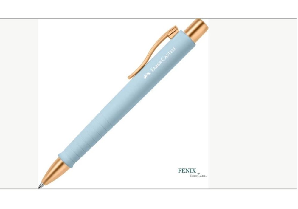 Ручка кулькова Faber-Castell POLY BALL XB автоматична Urban Sky Blue, корпус небесно-блакитний