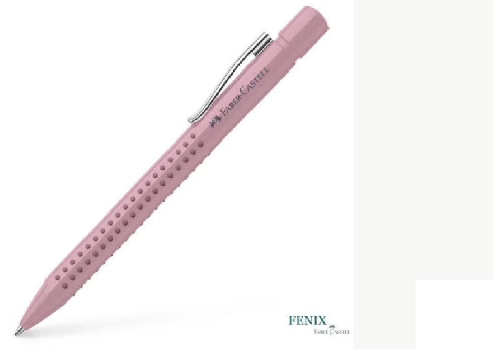 Ручка кулькова автоматична Faber-Castell Grip 2010, корпус пудрово-рожевий