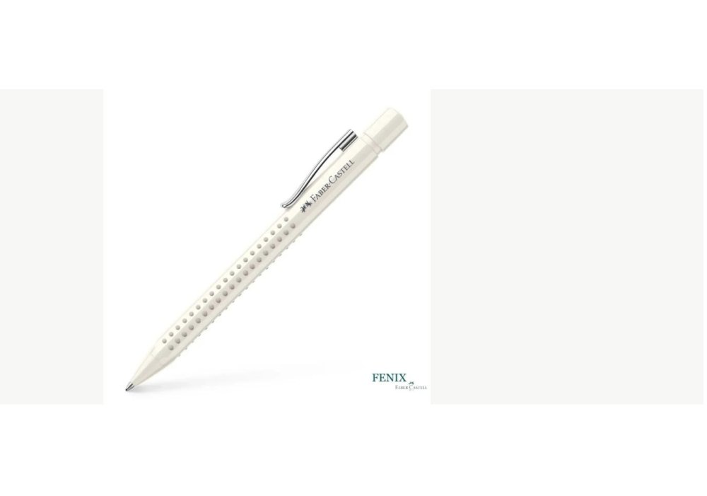 Ручка кулькова автоматична Faber-Castell Grip 2010, корпус білий