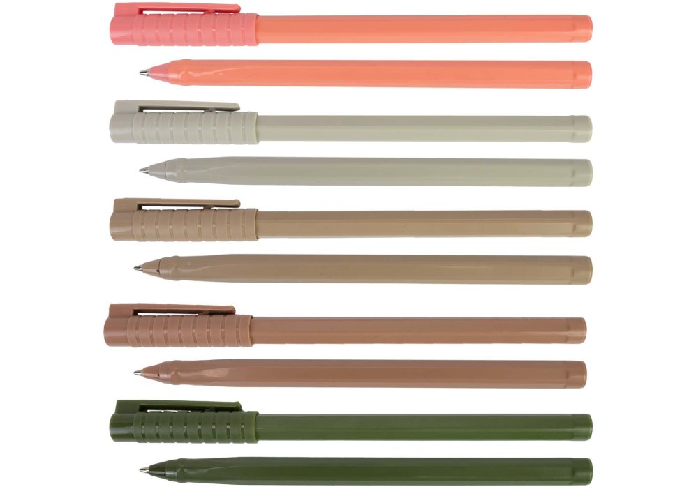 Ручка шариковая OPTIMA HYPE TREND 0,7 mm. Корпус ассорти пастель, пишет синим