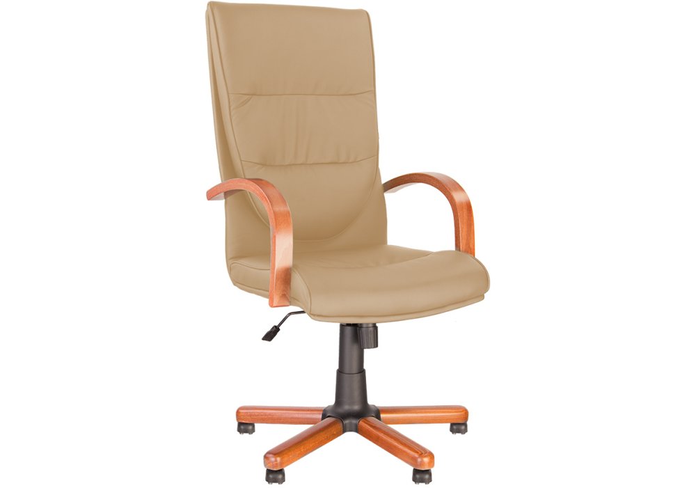 Кресло CREDO EXTRA P ECO-07 1.043, резин.ролики, экокожа, светло-бежевое