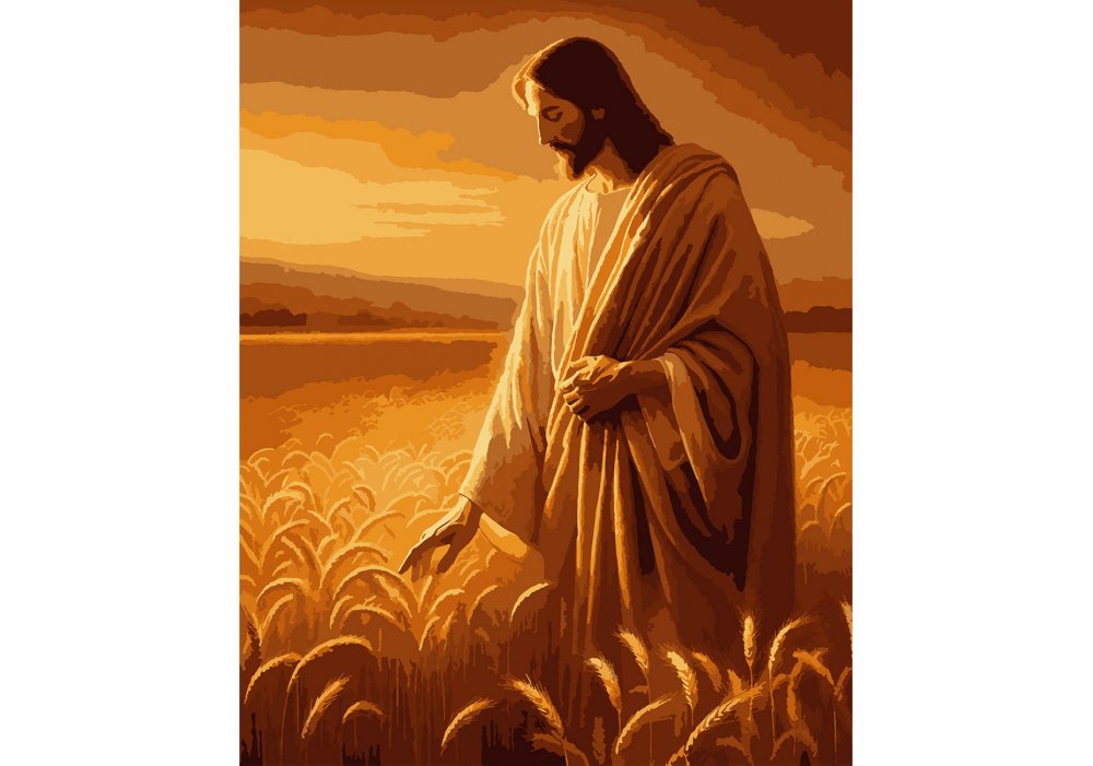 Картина за номерами SANTI "Жнива віри", 40*50см