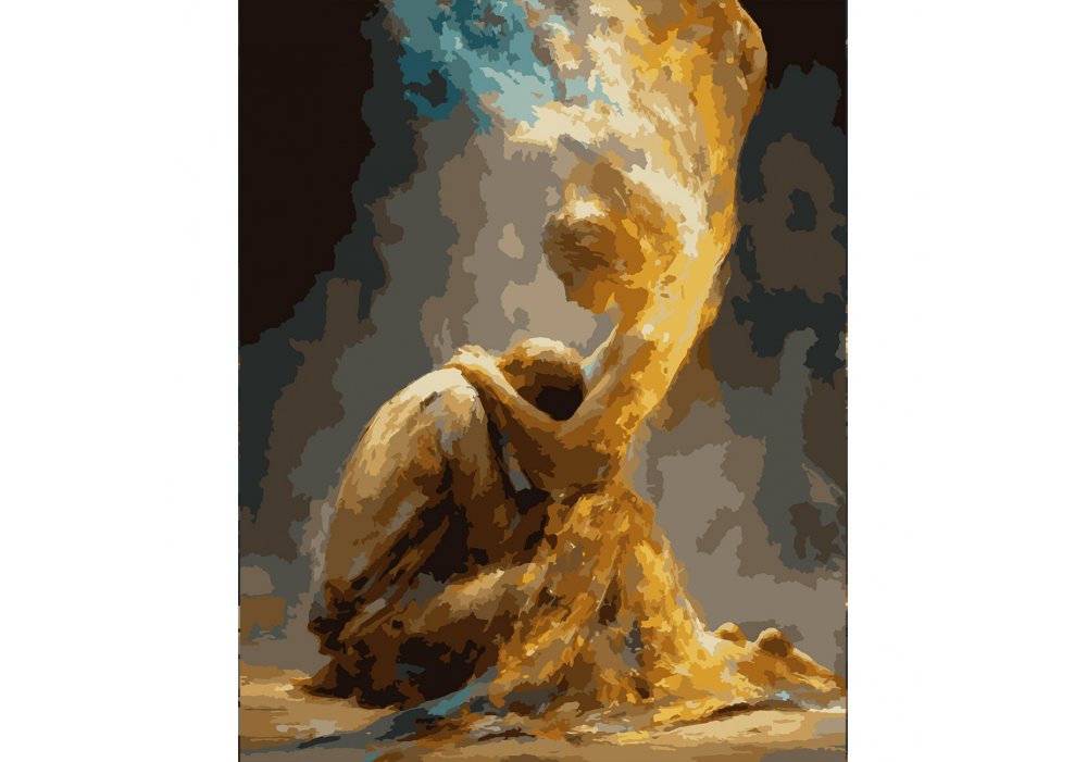 Картина за номерами SANTI "Обійми світла", 40*50см, LED підсвітка