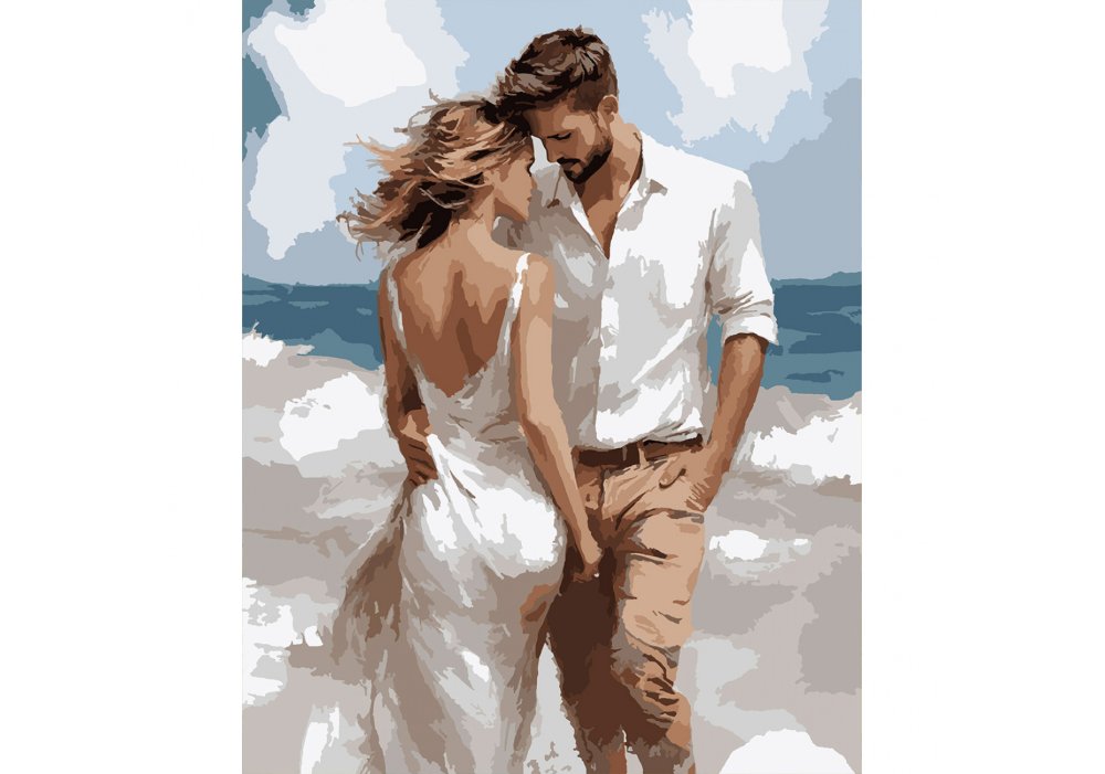 Картина за номерами SANTI "Романтична прогулянка", 40*50см, LED підсвітка