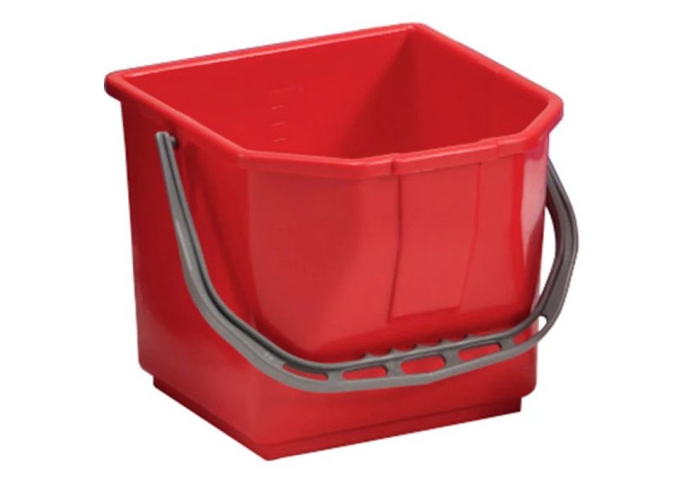 Ведро ТМ TTS 15 л красное пластиковое