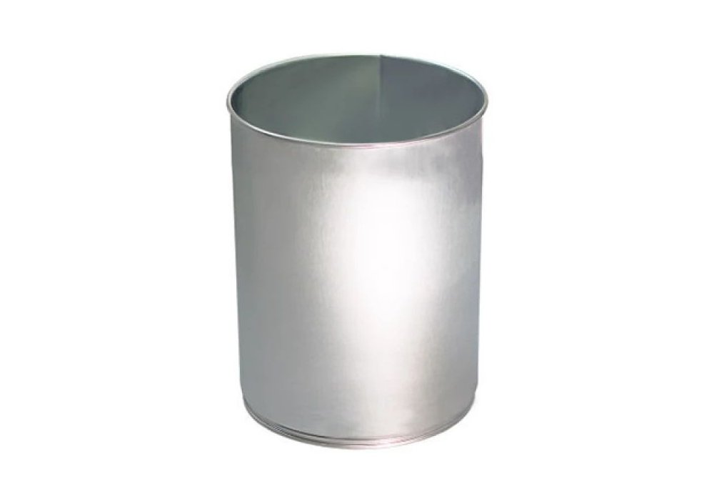 Корзина нержавеющая ТМ АТМА офисная сатиновая 12л, 23х29