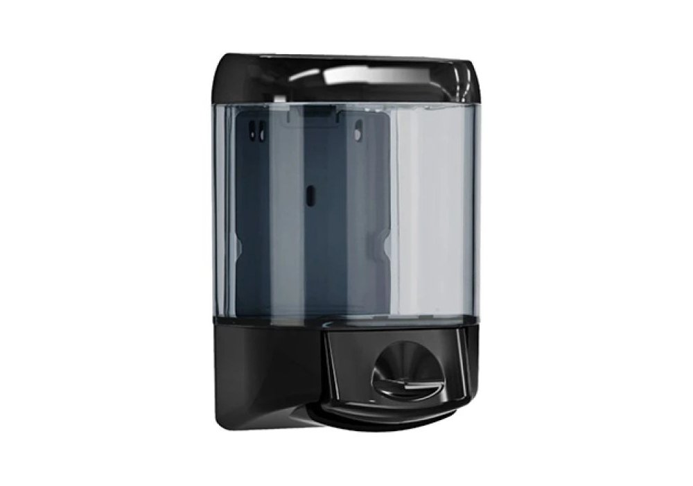 Дозатор рідкого мила 0.55 л, чорний/прозорий, пластик