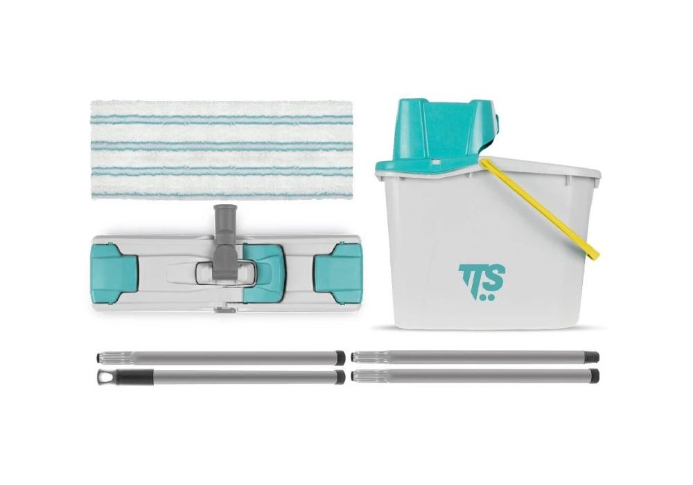 Набір TTS Uni Junior yellow: відро з віджимом, основа, моп, рукоятка