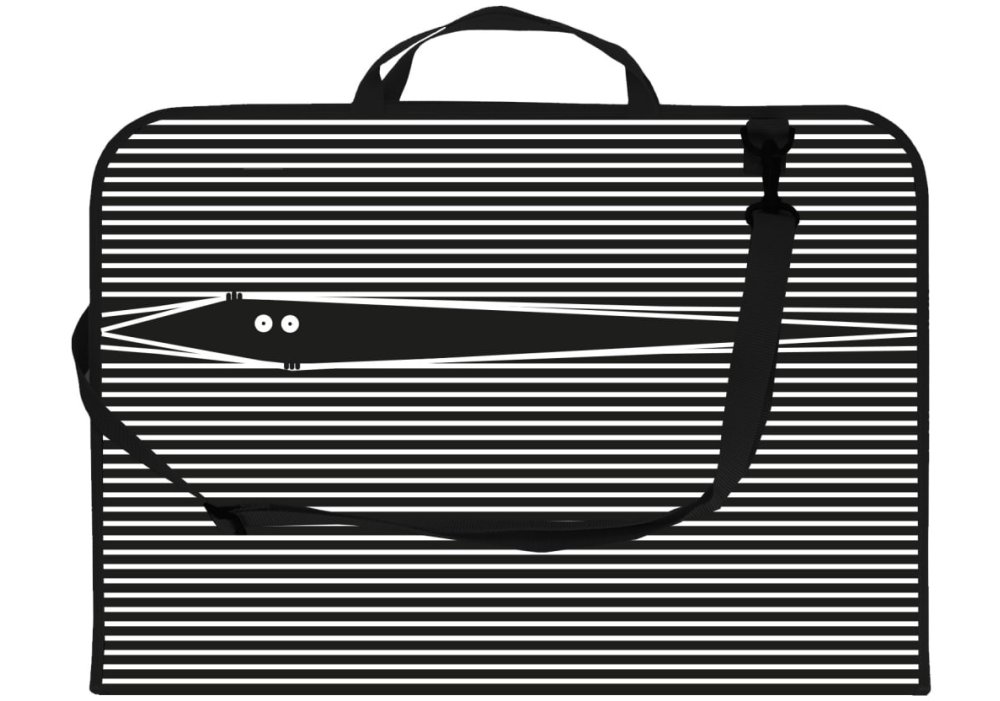 Портфель пластиковий на блискавці, А3