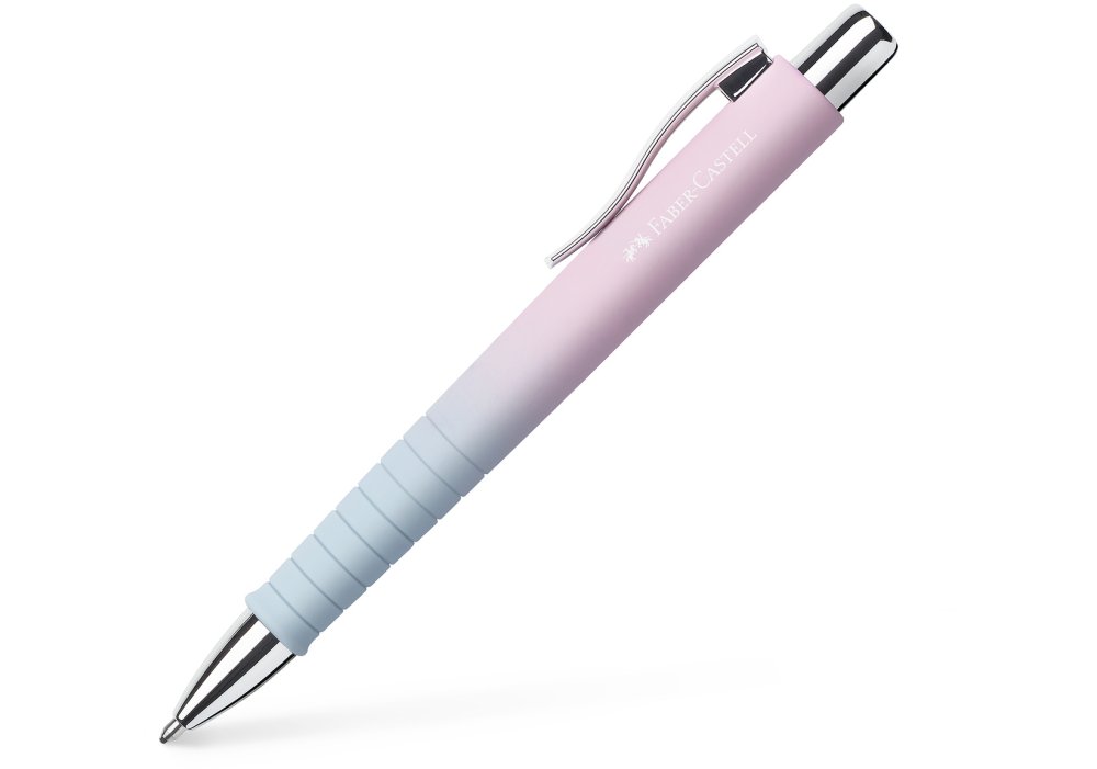 Ручка кулькова автомат. Faber-Castell POLY BALL FLOW EDITION XB корпус BLUSHING SKY, синя