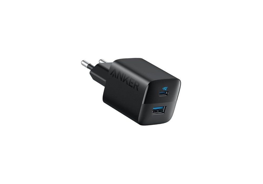 Мережевий зарядний пристрій Anker PowerPort 323 - 33W Dual-Port USB-C Black