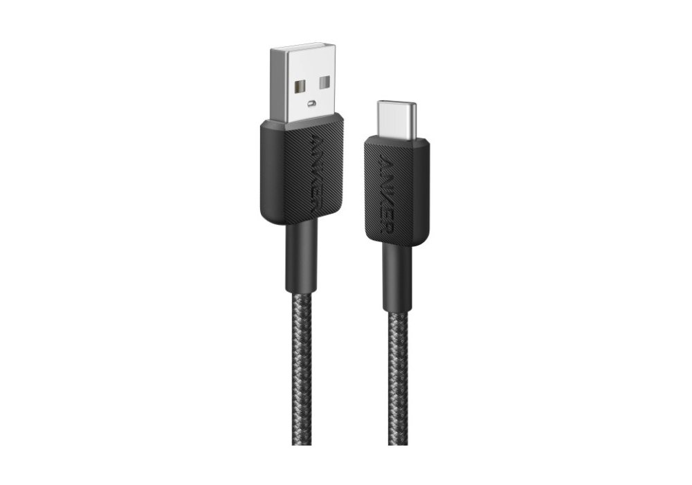 Кабель Anker 322 USB-A to USB-C - 0.9m Nylon Black