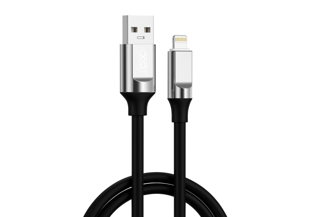 Кабель XO NB251 Liquid Silicone Rubber USB-A to Lightning - 6A - 1m Black