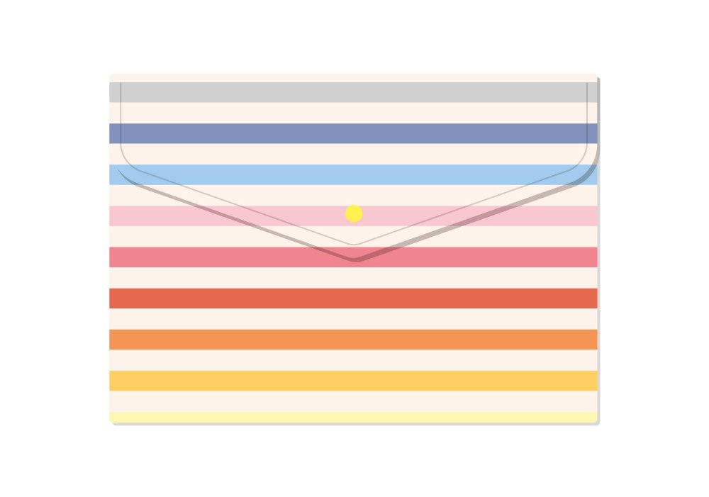 Папка-конверт А5 на кнопці, 180 мкм