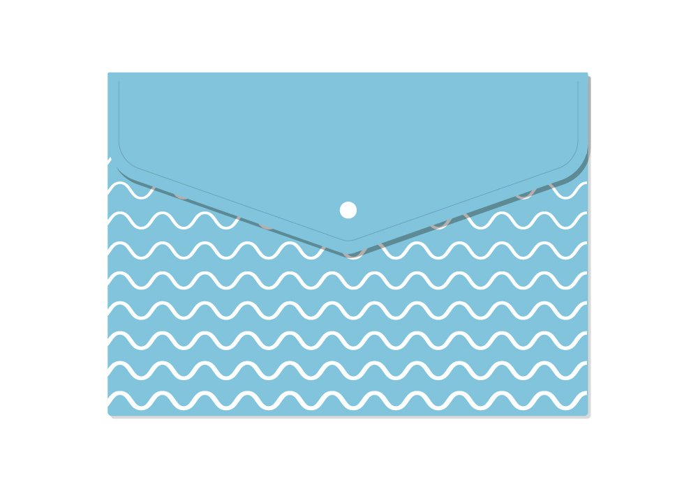 Папка-конверт А5 на кнопці, 180 мкм