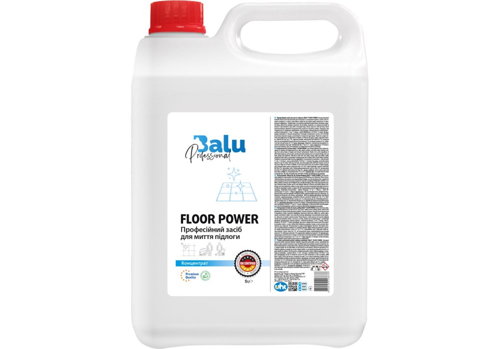 Профессиональное средство для мытья полов BALU FLOOR POWER, кан. 5л