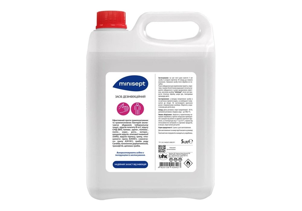 Засіб дезінфекційний "minisept", кан. 5 л