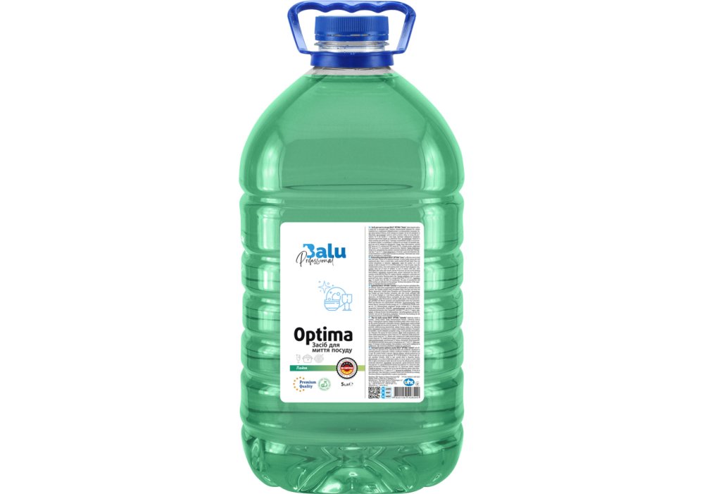 Засіб для миття посуду BALU OPTIMA "Лайм", пл. пет 5 л