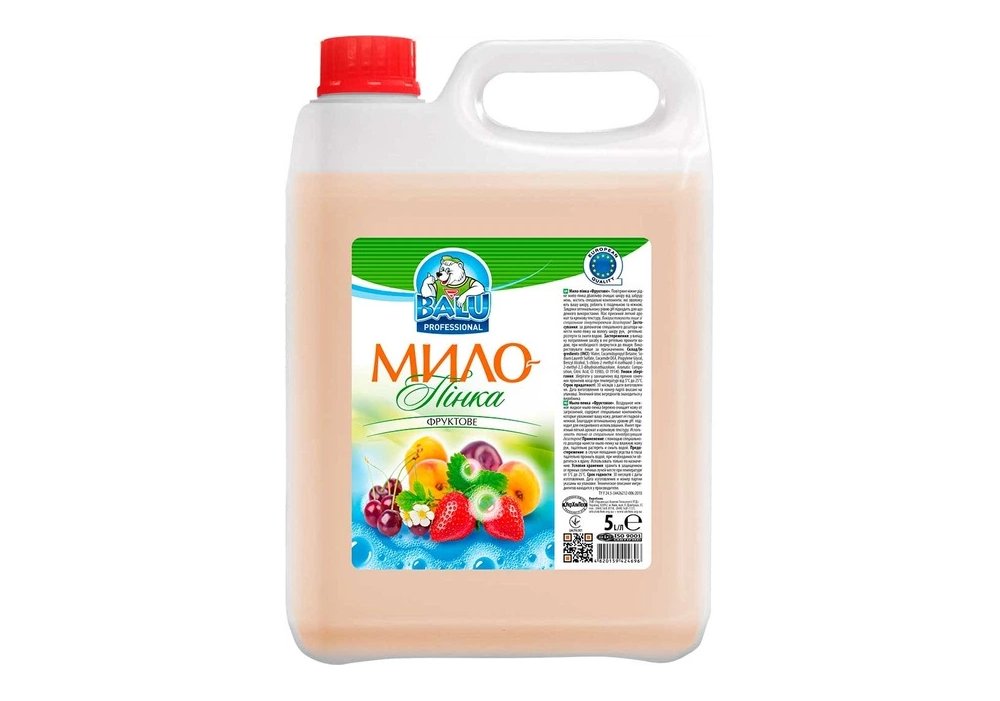 Мило-пінка  BALU "Фруктове", кан. 5л