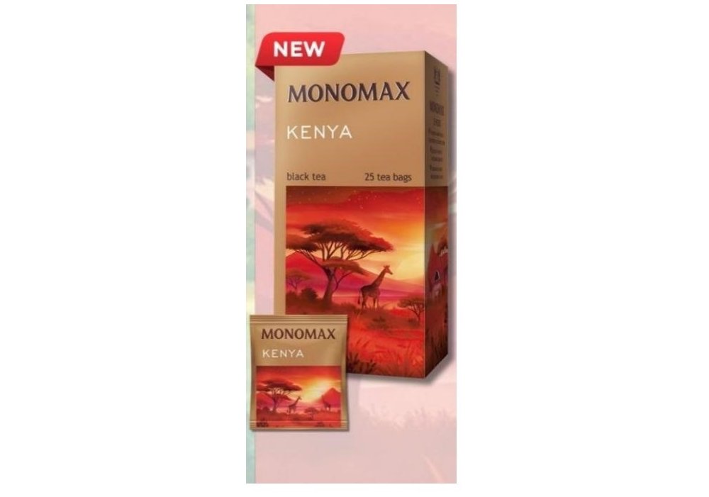 Чай чорний МОNОМАХ KENYA в індивідуальних конвертах  25шт х 1,5г