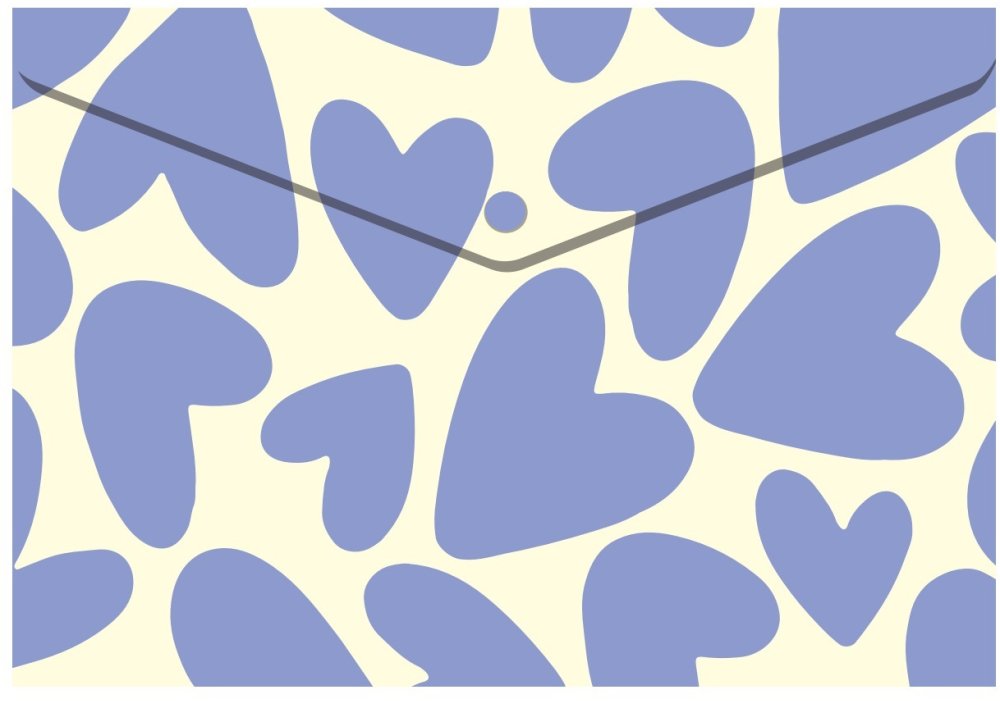 Папка-конверт А4 на кнопці, 180 мкм