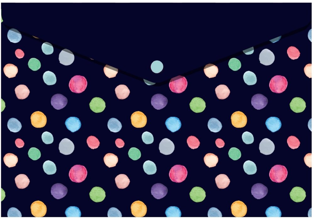 Папка-конверт А4 на кнопці, 180 мкм