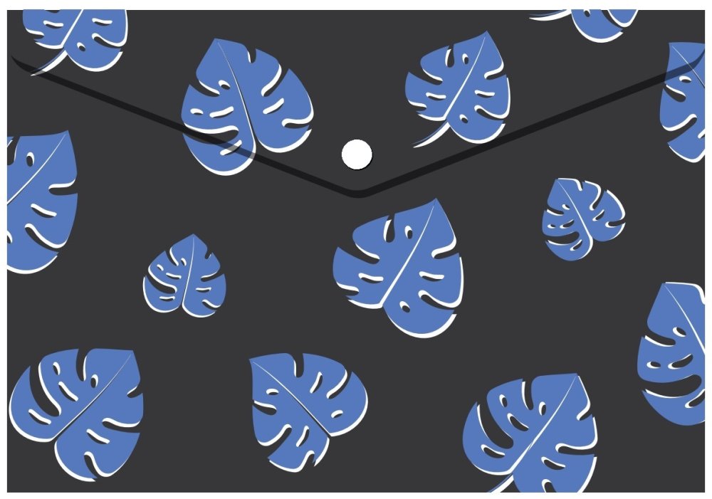 Папка-конверт А4 на кнопці, 180 мкм