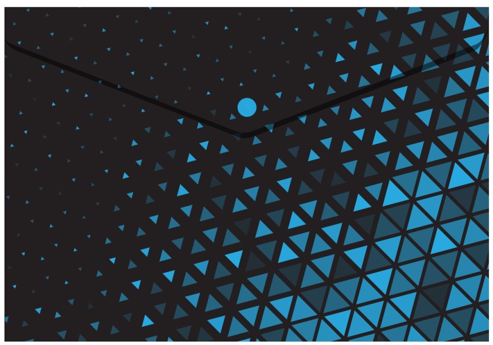 Папка-конверт А4 на кнопці, 180 мкм