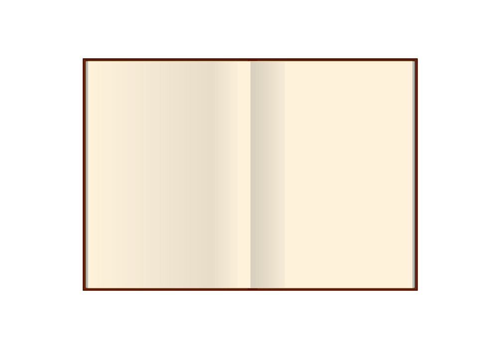 Діловий записник А5, Lady, тверда обкладинка, кремовий нелінований блок, блакитний