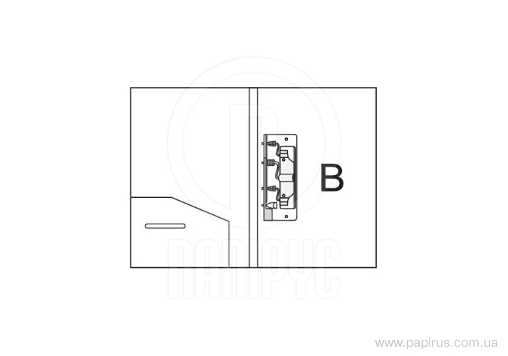 Папка з притиском А4 пластикова CLIP В, чорна