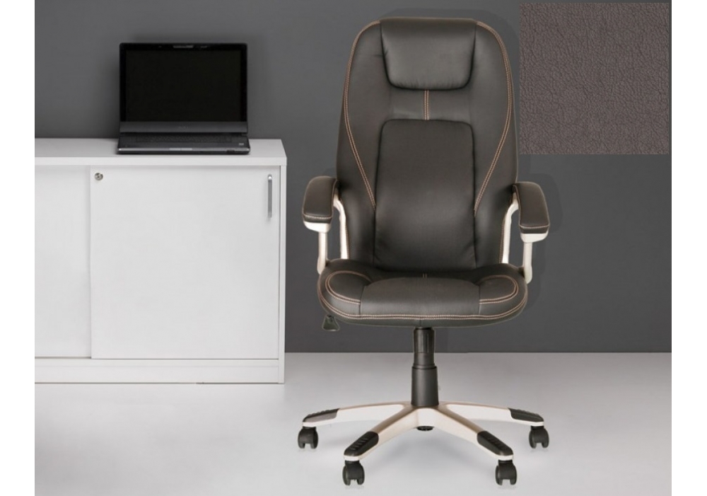 Кресло FORSAGE Tilt PL35, кожа LUX, серый