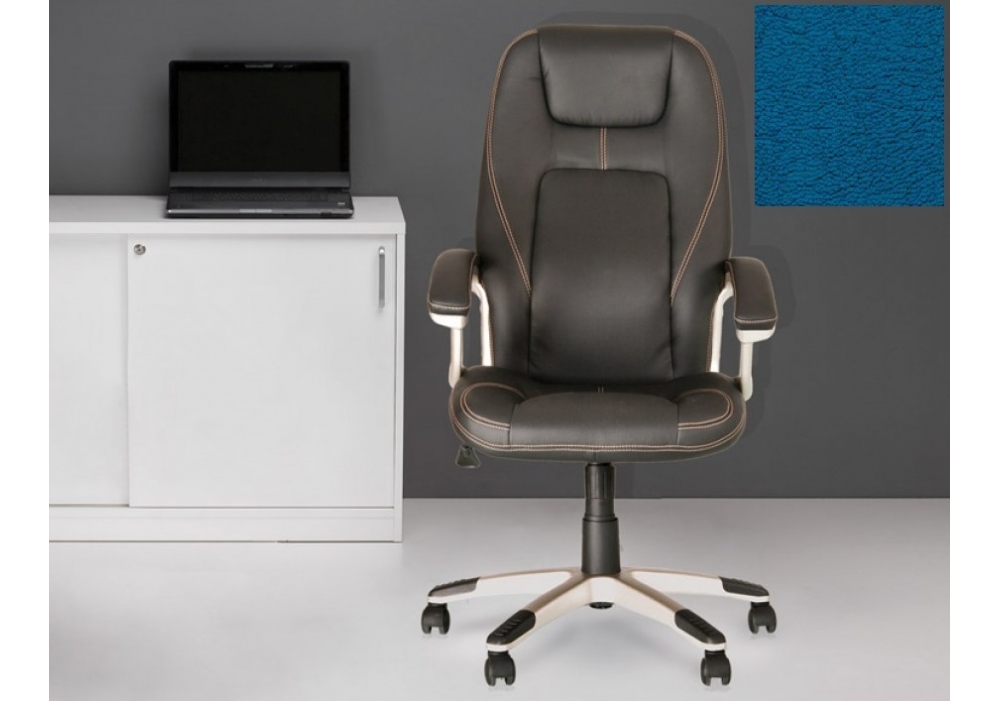 Кресло FORSAGE Tilt PL35, кожа LUX, синий